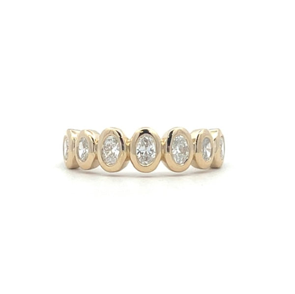 9ct Yellow Gold Oval Cut LGD Dress Ring 7=0.50ct