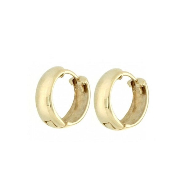 9ct Yellow Gold Huggies Earrings Small