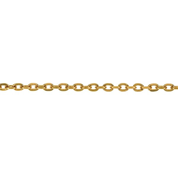 9ct Yellow Gold Diamond Cut Cable Chain – 50cm