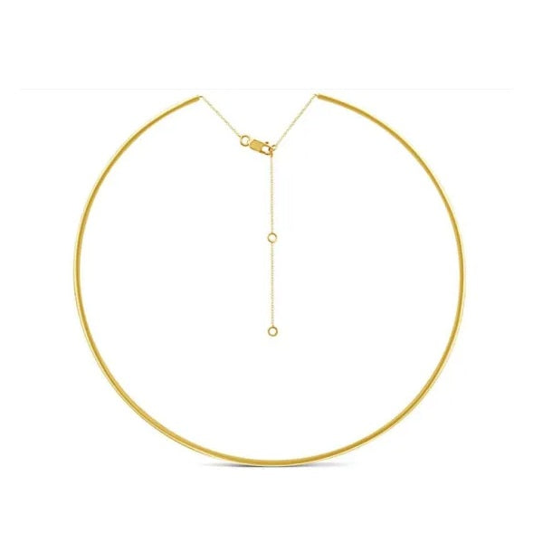 9ct Yellow Gold Collar Necklace 40-45cm