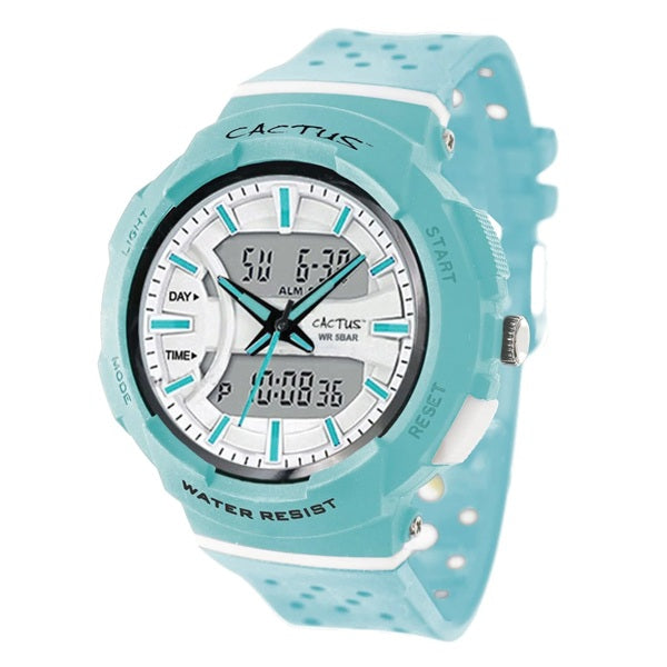 Cactus Kids Combo Analog & Digital Watch - Aqua
