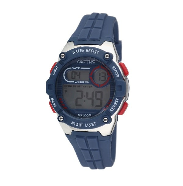 Cactus Kids Watch Blue/Red Digital - Galaxy