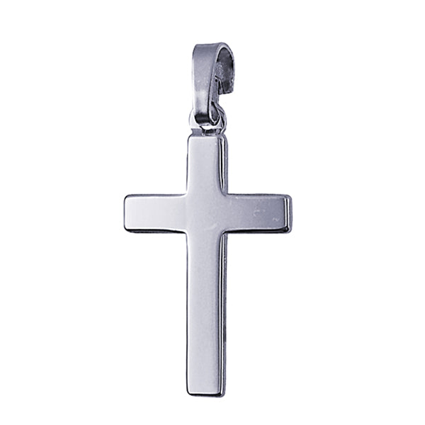 Fine Silver Flat Plain cross