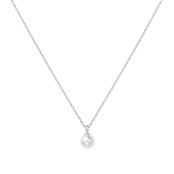 Ania Haie Silver Pearl Drop Necklace