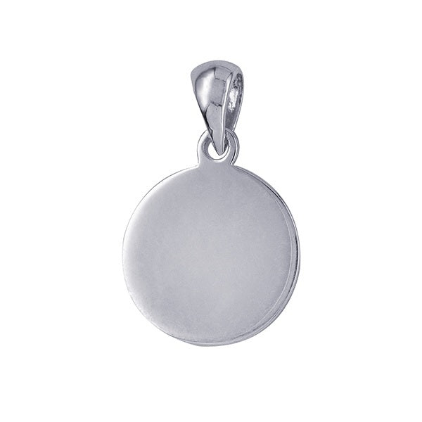Sterling Silver 12mm Round Engraving Shape
