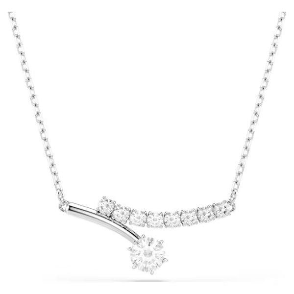 Swarovski Matrix necklace Round cut, White, Rhodium plated 5753568