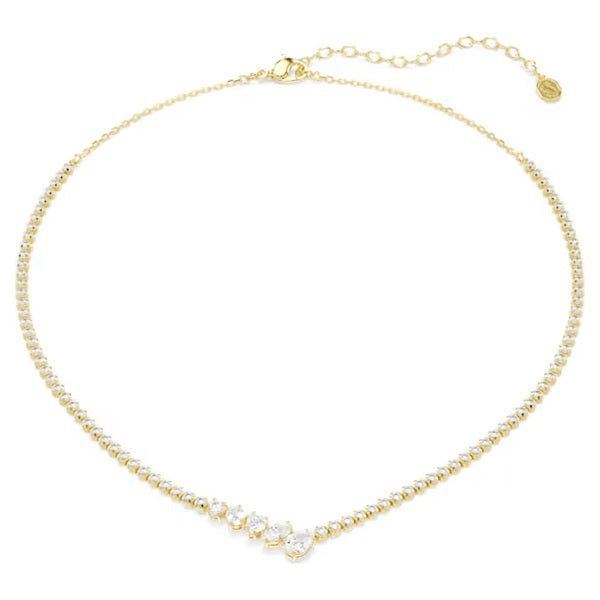 Swarovski Mesmera necklace Mixed cuts, White, 18K gold finish 5747931