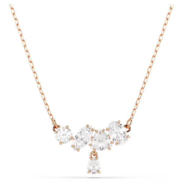 Swarovski Mesmera necklace Mixed cuts, White, 18K rose gold finish 5747996