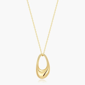 Ania Haie Gold Hollow Organic Pebble Necklace