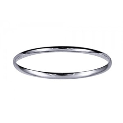 4mm Solid Sterling Silver Comfort Fit Bangle – Size 64