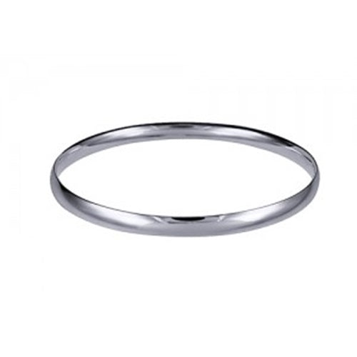 5.5mm Solid Sterling Silver Comfort Fit Bangle – Size 60