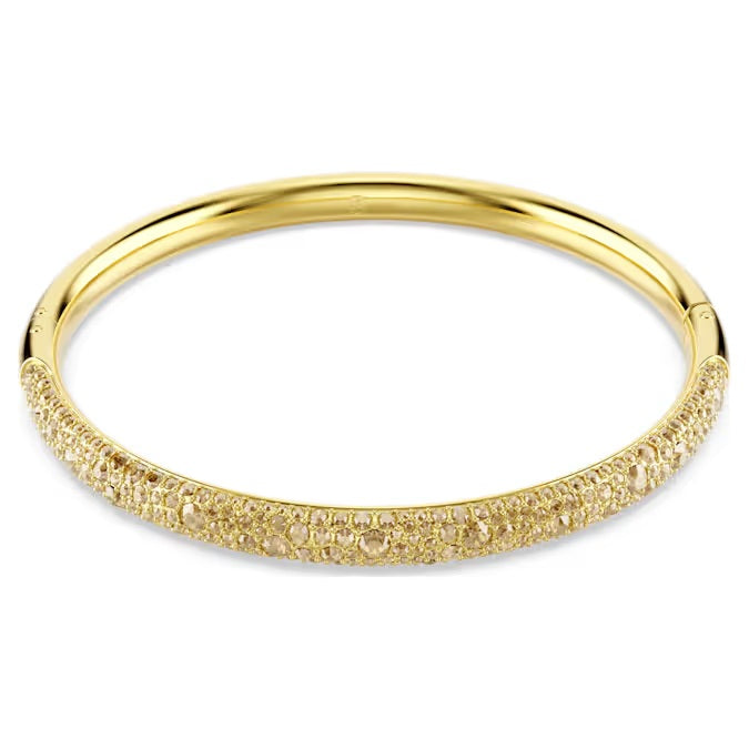 Swarovski Sublima bangle Snow pavé, White, Gold-tone plated 5723337