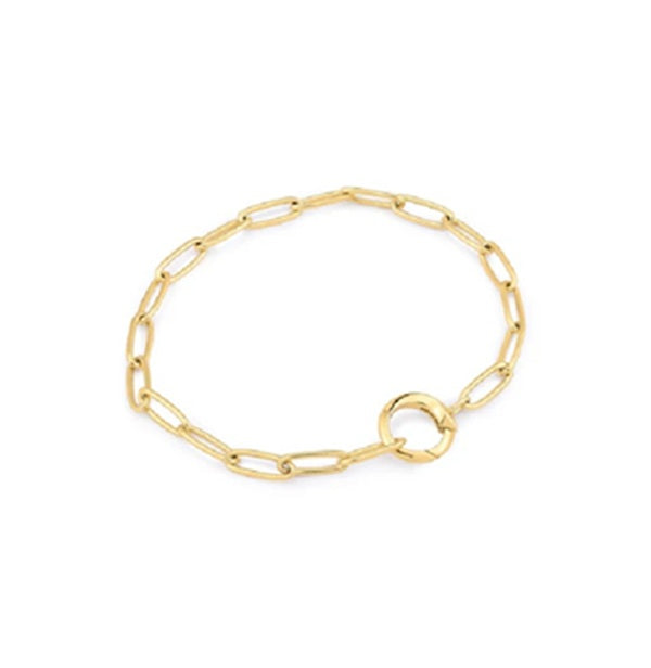 Ania Haie Gold Link Charm Chain Connector Bracelet