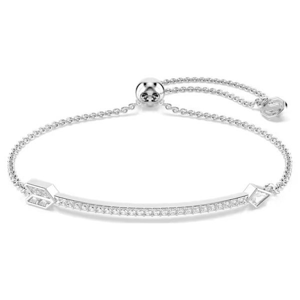 Swarovski Idyllia bracelet Mixed cuts, Arrow, White, Rhodium plated 5741523