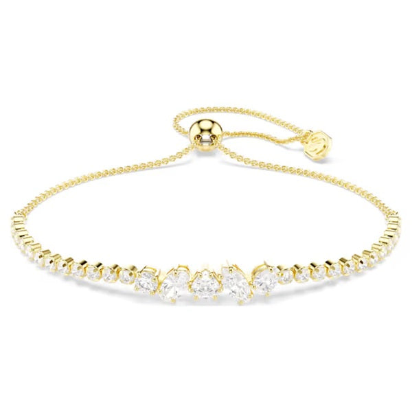Swarovski Mesmera bracelet Mixed cuts, White, 18K gold finish 5747939