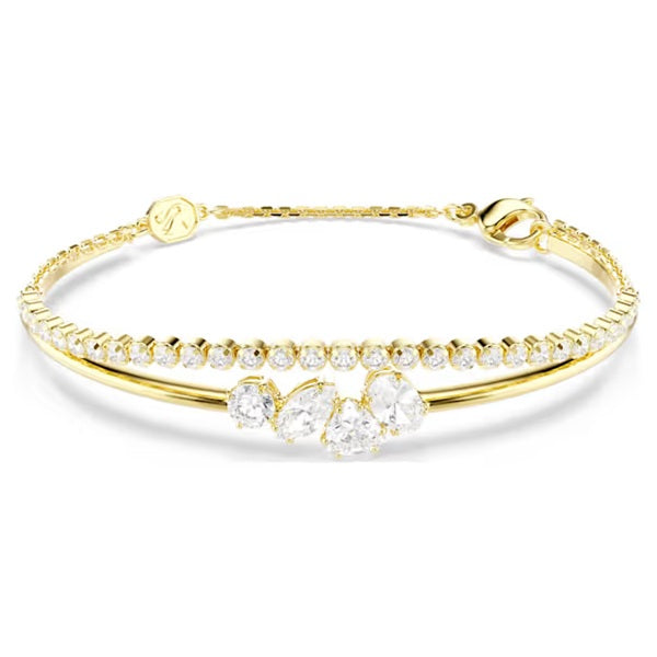 Swarovski Mesmera bracelet Mixed cuts, White, 18K gold finish 5747953