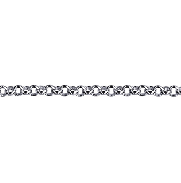 Sterling Silver Round Belcher Anklet