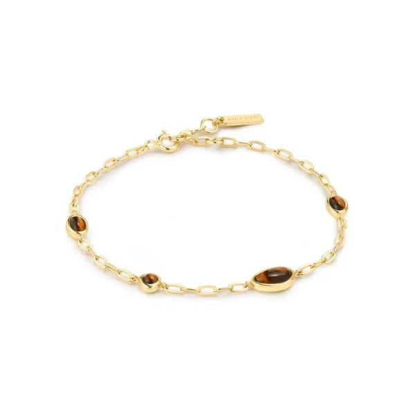 Ania Haie Wanderer Gold Tigereye Pebble Bracelet 16.5 + 2cm