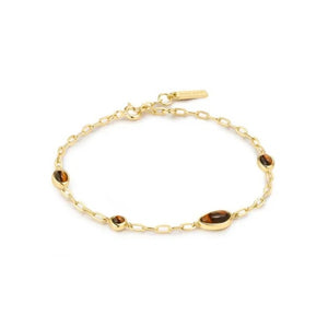 Ania Haie Wanderer Gold Tigereye Pebble Bracelet 16.5 + 2cm