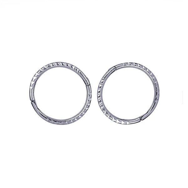 Sterling Silver Faceted 8mm Sleepers