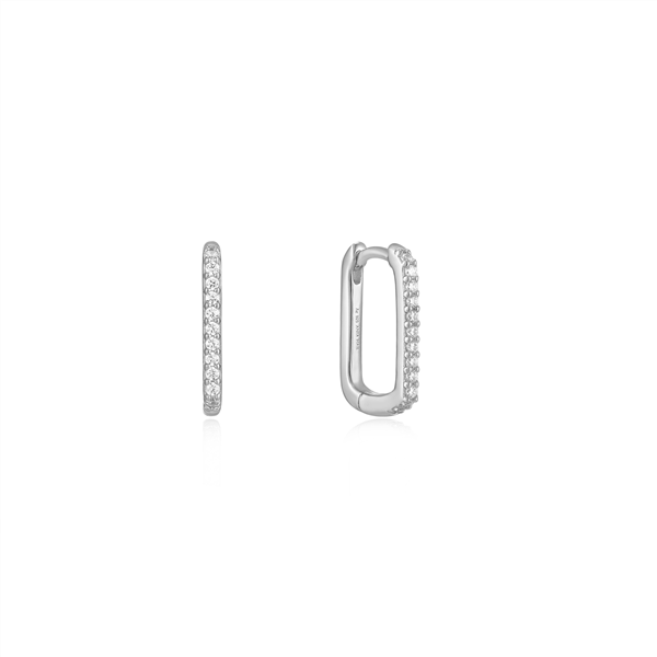 Ania Haie Silver Glam Oval Hoop Earrings