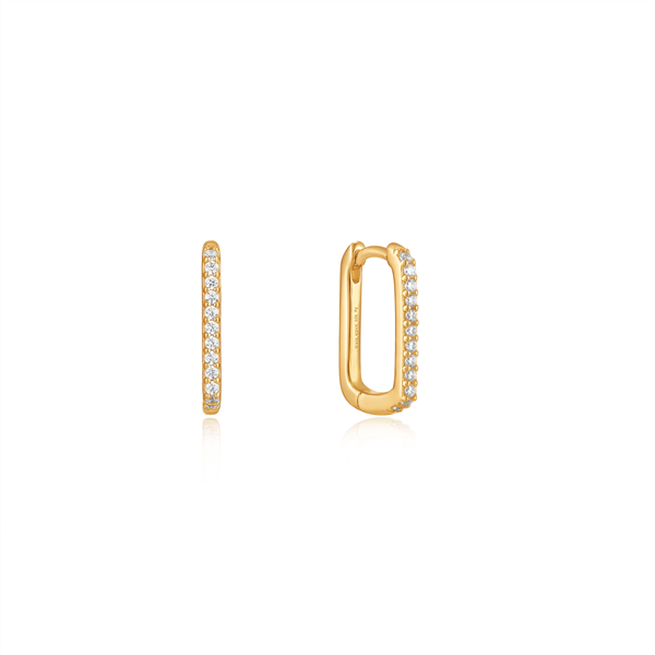 Ania Haie Gold Glam Oval Hoop Earrings