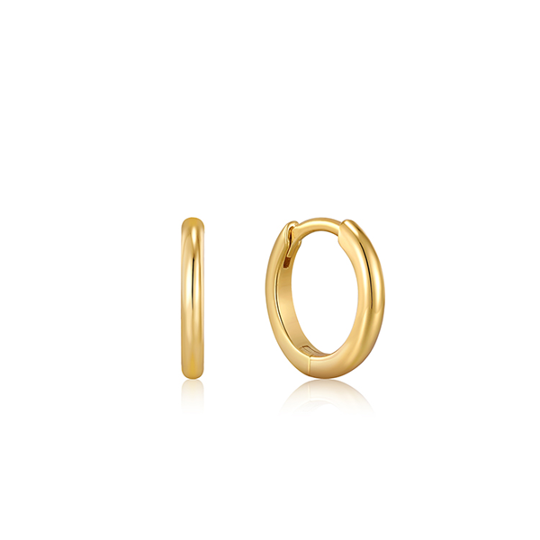 Ania Haie Gold Smooth Mini Huggie Hoop Earrings