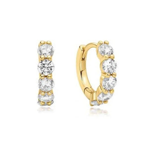 Ania Haie Luna Quintet Sparkle Huggie Hoop Earring