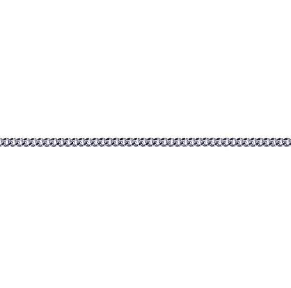 Sterling Silvers Diamond Cut Curb 40CM Chain