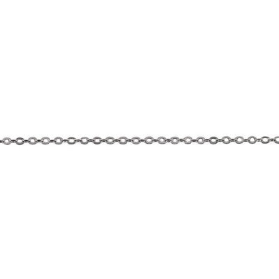 Sterling Silver Hammered Trace Chain Necklace – 50cm