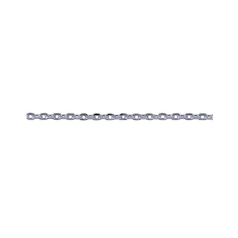 Sterling Silver Diamond-Cut Cable Chain Necklace – 60cm