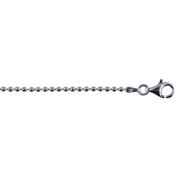 Sterling Silver Italian Ball Chain 45CM