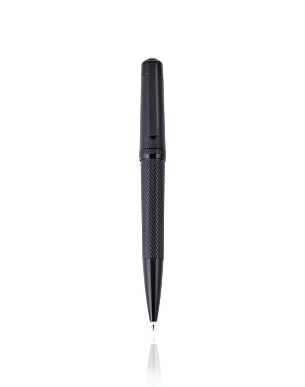 Cudworth Mesh Noir: Black Plated Mesh Pen
